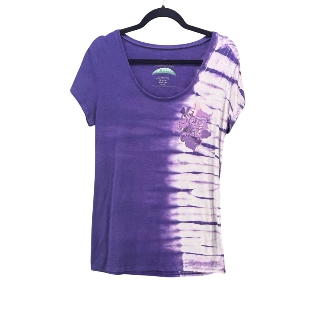 Earth Yoga Womens Long Tee XL Bamboo Organic Cotton Yoga Athleisure Sustainable